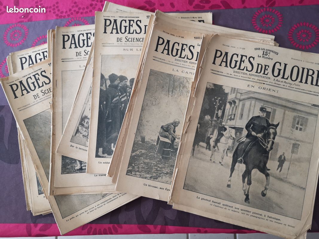 Lot de 29 Numeros "PAGES DE GLOIRE" Année 1916 - Ancien Journal de guerre (image 2)