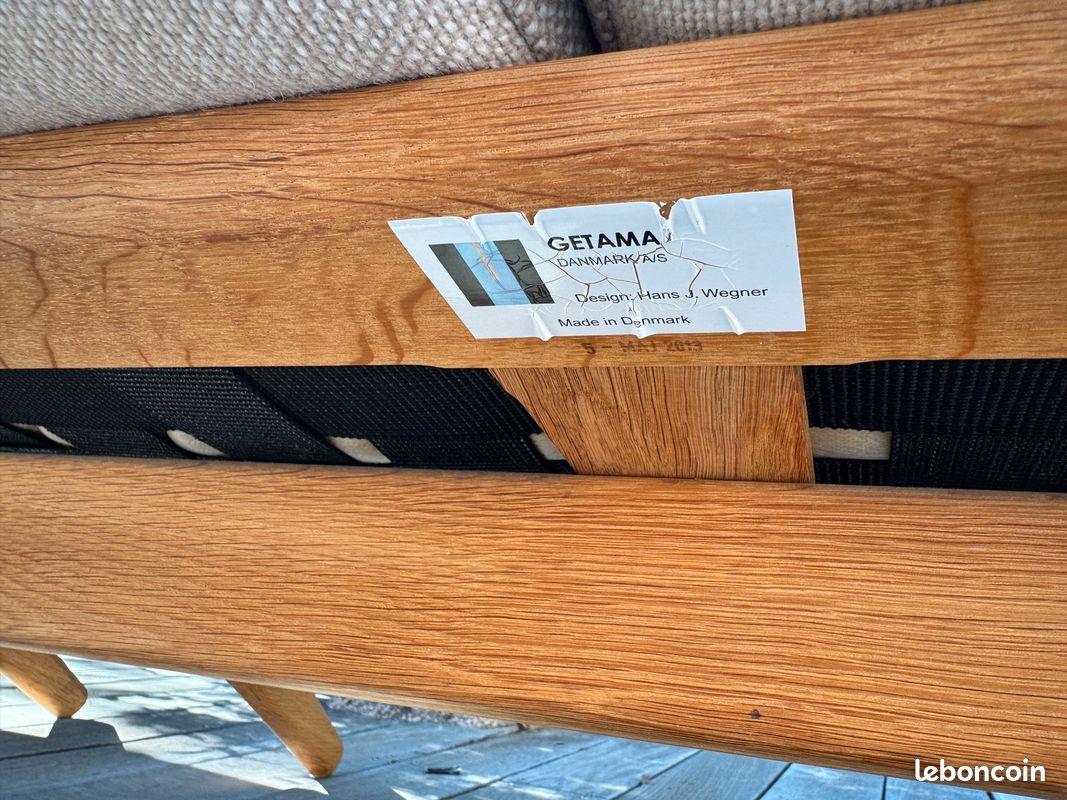 Canapé scandinave Getama (Hans J Wegner) (image 7)