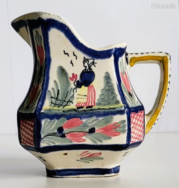 Pot à lait / Crémier Milk Pot signé HB Quimper (image 7)