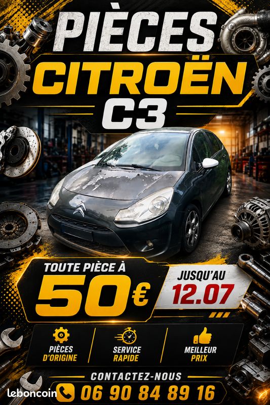 Toute pieces c3 a 50e (image 1)