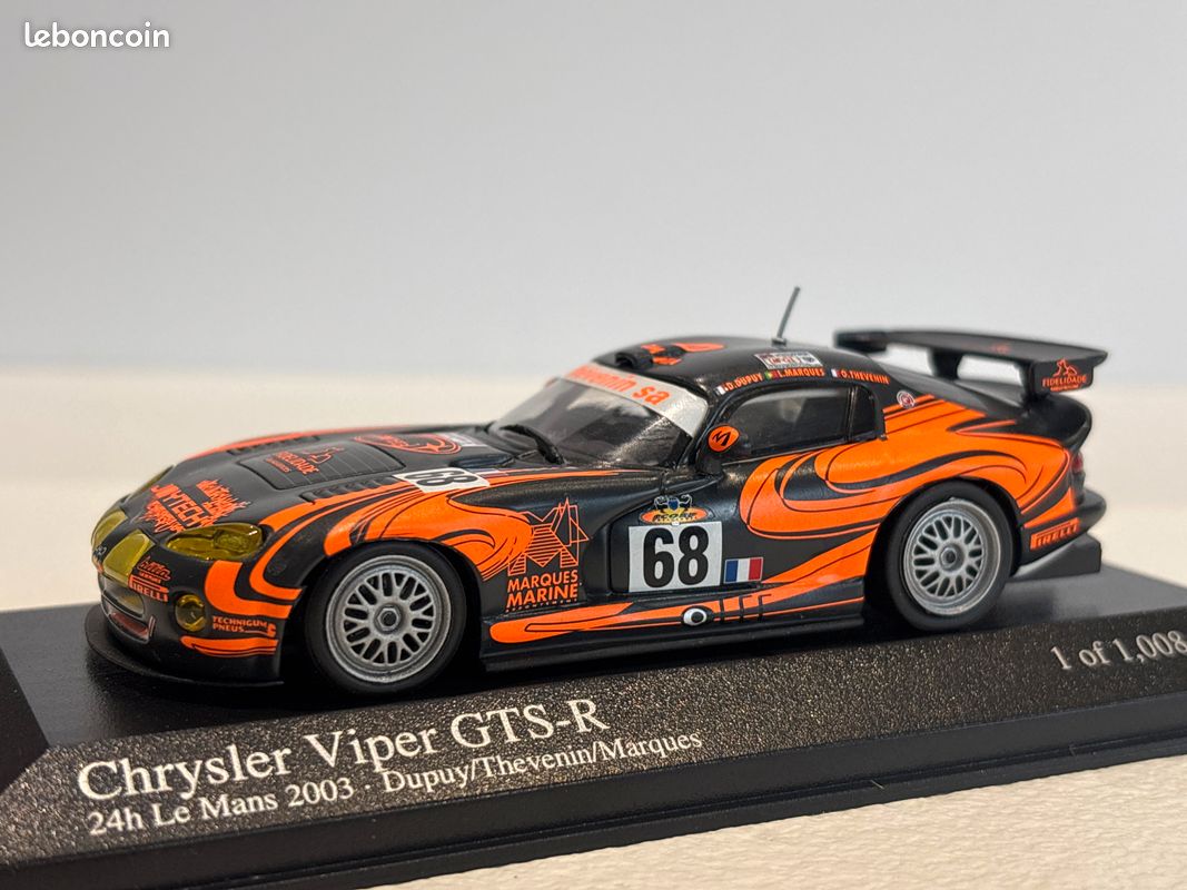 1:43 MINICHAMPS CHRYSLER Viper GTS-R 24h Le Mans 2003 Dupuy Thevenin Marques EUR 29,95 - DE