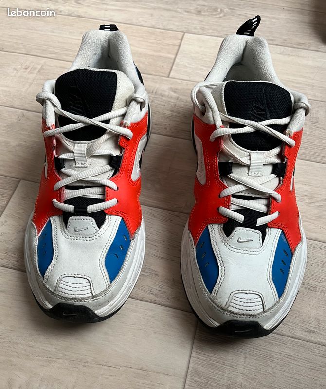 Tekno White M2k Tekno Orange Bleu Blanc Shoes Nike M2k Tekno Nike