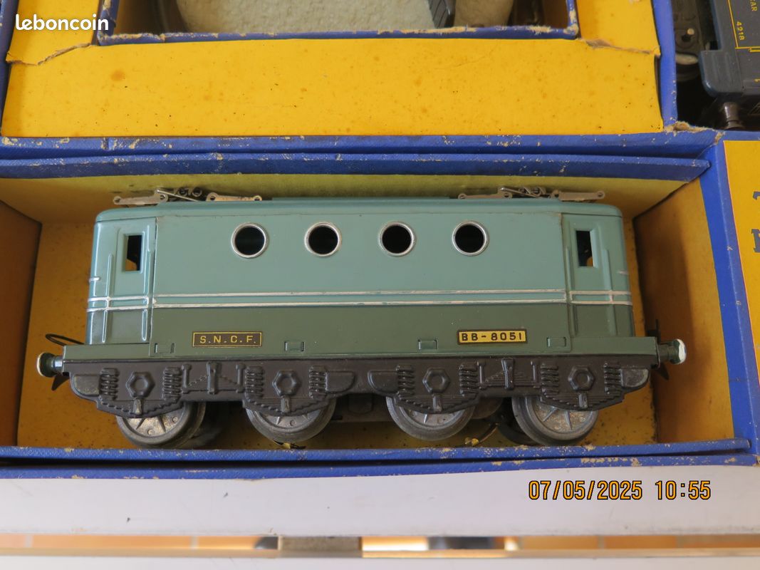 Coffret Train électrique Hornby O - Le Drapeau - Années 60, Acier Embouti - France
