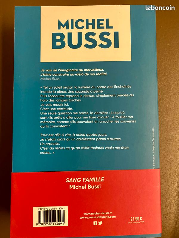 Lot de deux livres état neuf de Michel Bussi : Sang famile et Maman a tort (image 6)