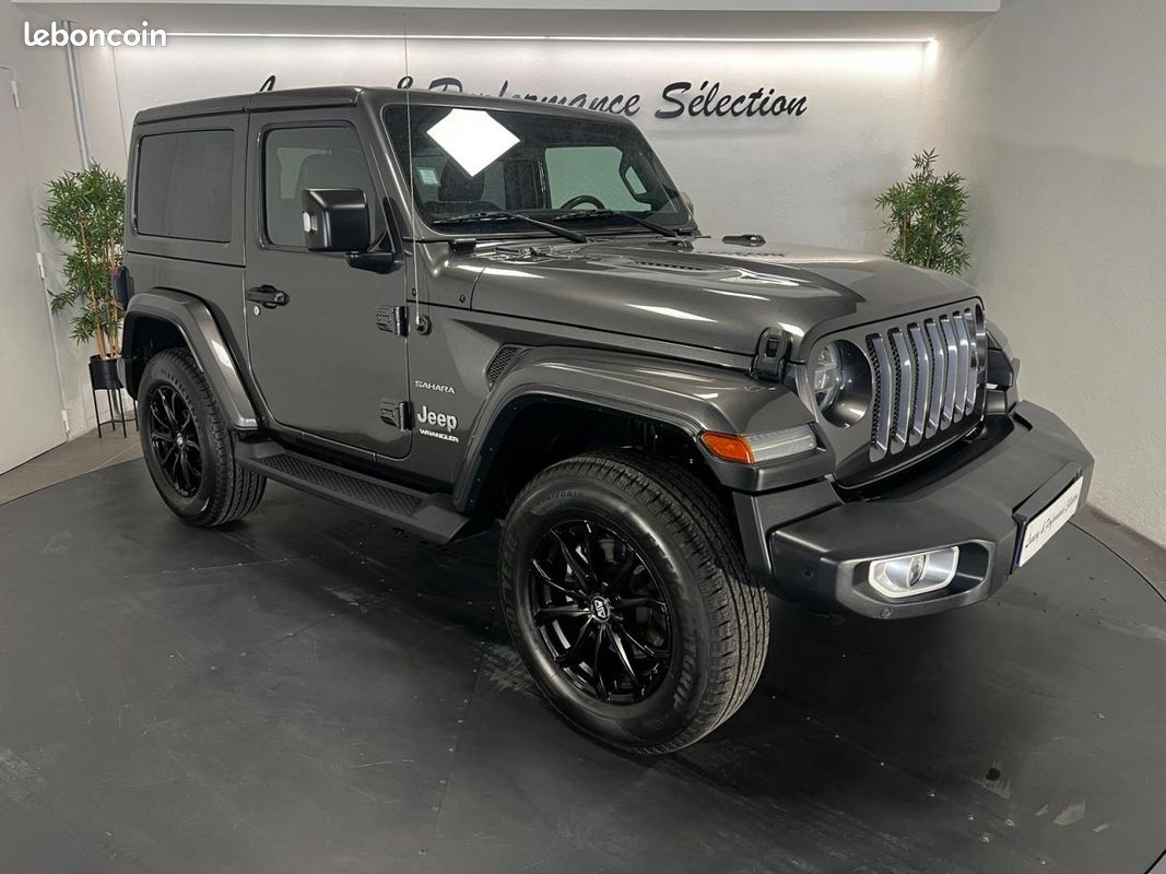 JEEP WRANGLER JL 3 PORTES 2.2 200ch SAHARA 4X4 BVA - 4 PLACES PAS DE MALUS - Suivi complet (image 7)