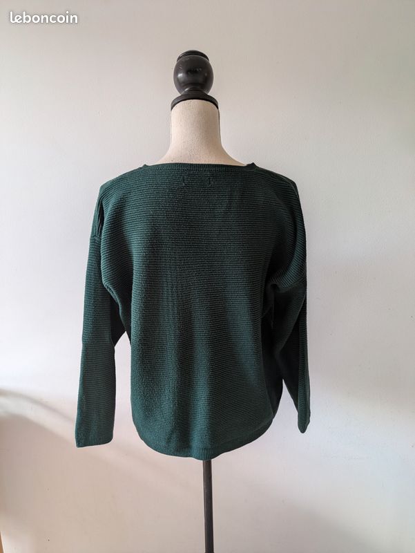 Pull vert sapin femme Galeries Lafayette – Pull court femme M