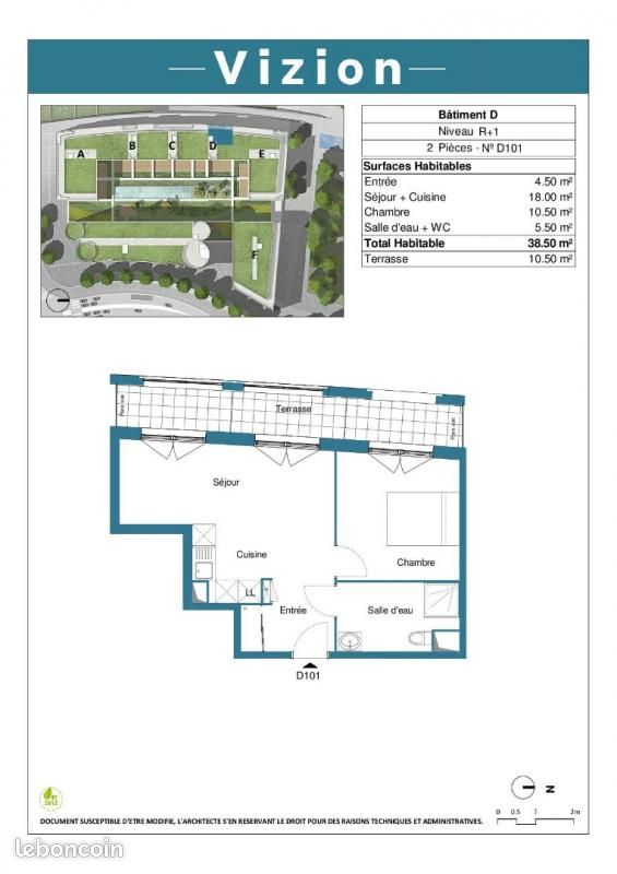 Appartement a louer noisy-le-grand - 2 pièce(s) - 38 m2 - Surfyn