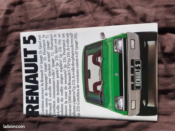 Sticker Autocollant Original Renault Supercinq R5 - Vintage Années 80 - Fabriqué En France