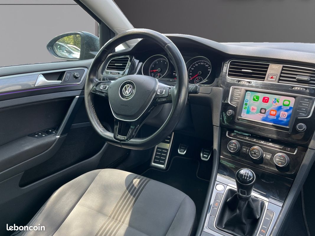 VOLKSWAGEN GOLF 7 VII 1.4 TSI 125 ALLSTAR MULTIFUEL - ACC - Caméra - Carplay - GARANTIE 12 MOIS (image 12)