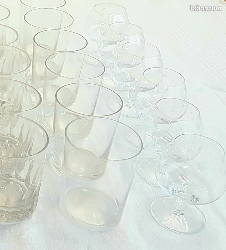 6 verres cristal fin motif étoiles (image 2)