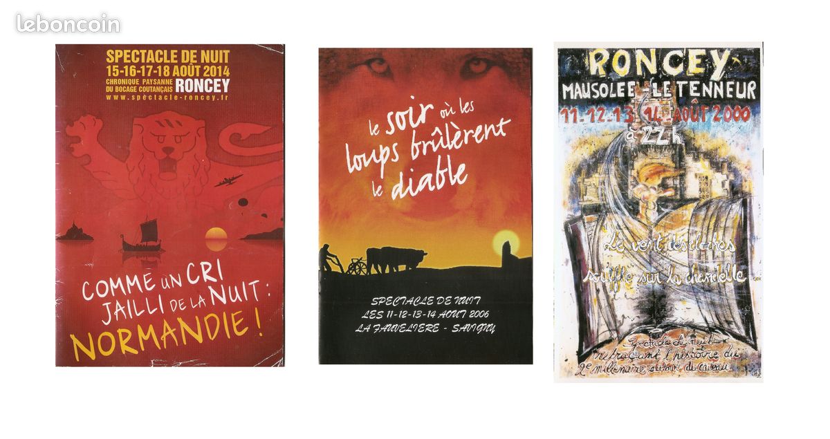 DVD - K7 video - prospectus "spectacles de nuit canton de cerisy-la-salle" (image 1)