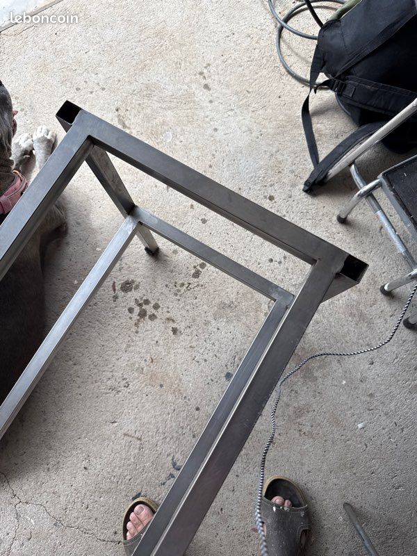 Structure acier pour table basse ou étagère 120x40 H 60 (image 2)