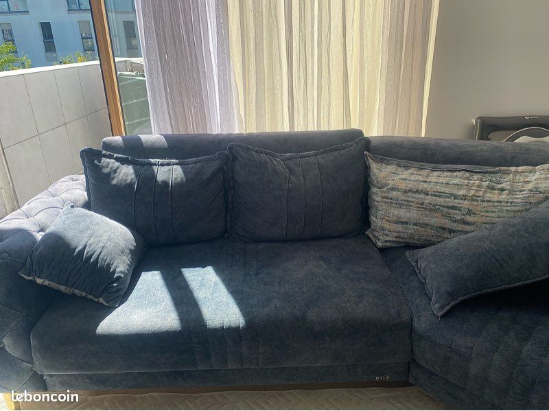 🛋️ Grand canapé d’angle Elif Mobilya convertible avec coffre de rangement – Très bon état (image 4)