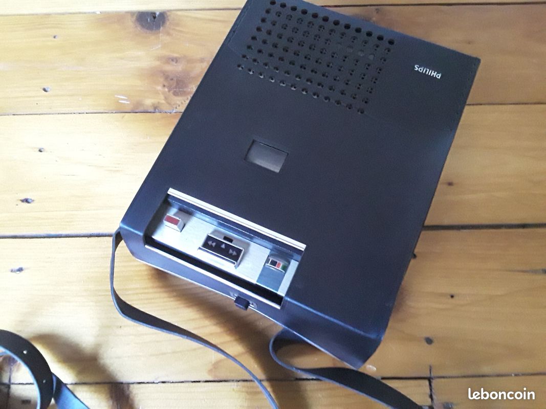 Ancien Lecteur Cassette PHILIPS N2511 Recorder K7 Vintage #A714