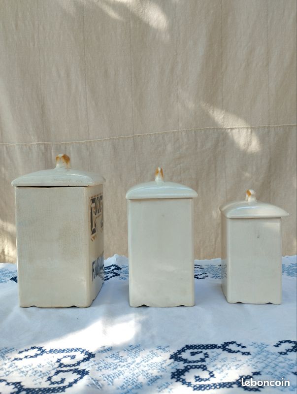 3 pots anciens en faïence (image 8)