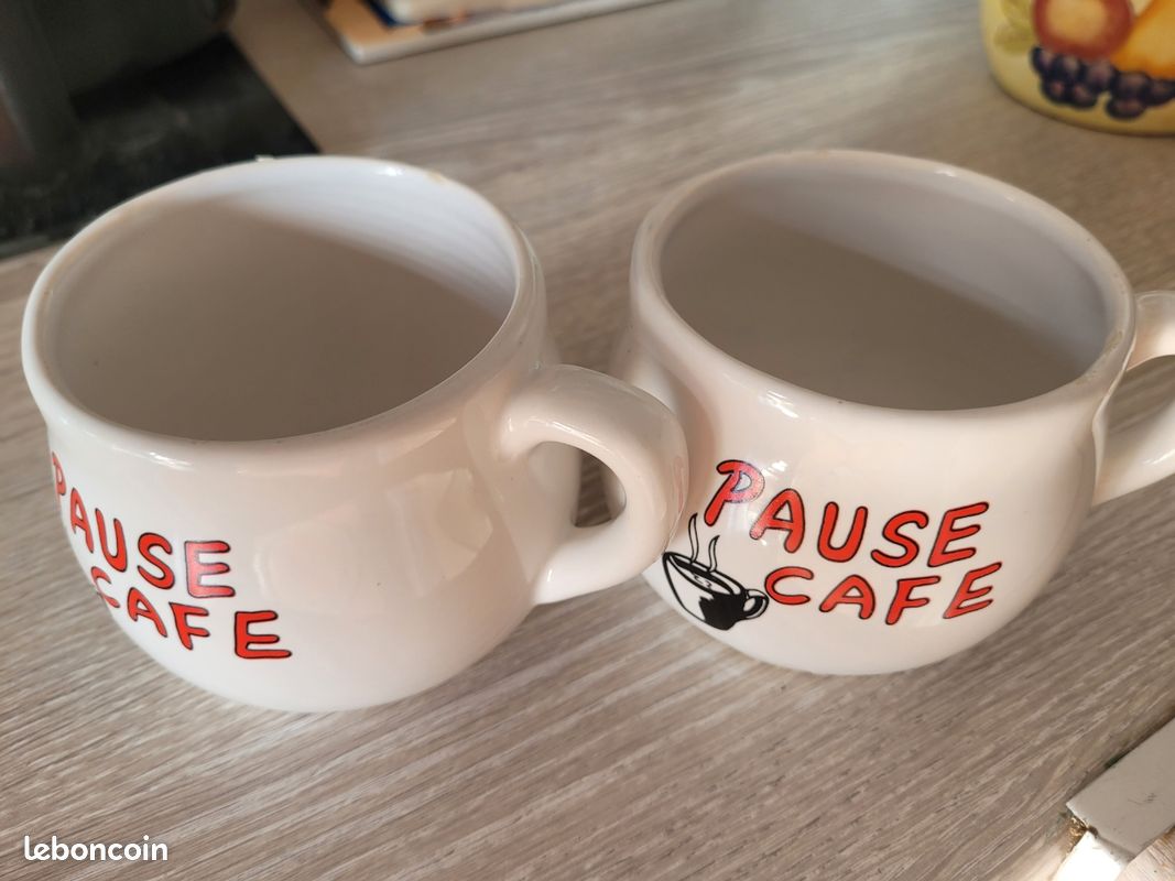 Lot de 2 tasses à café (image 1)