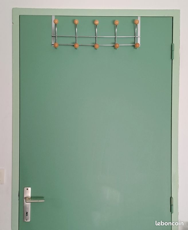 Porte-manteaux à suspendre sur une porte d'épaisseur 4 cm - 10 patères (image 3)