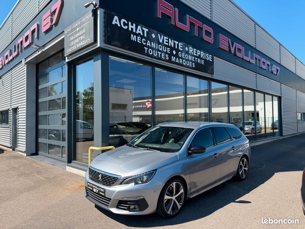 Peugeot 308 sw break 2.0 hdi gt line 180cv boite auto 8 hifi denon keyless go siege chauffant massant gps led (image 1)