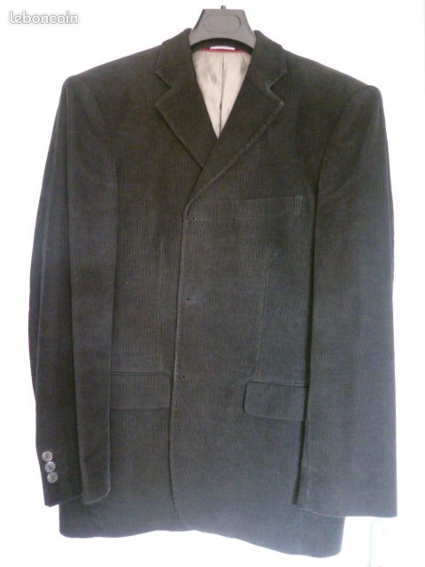 Veste en velours noire ~ T.48 (image 6)
