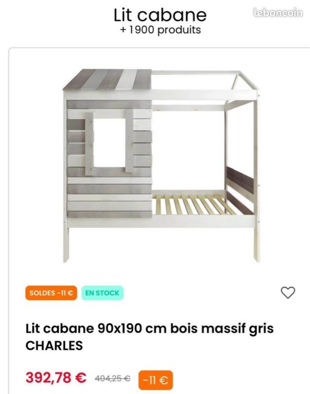 Lit cabane enfant (image 1)