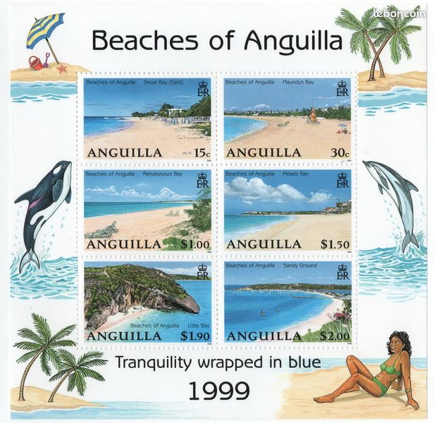 Anguilla, bloc de timbres n° 102 xx (image 1)