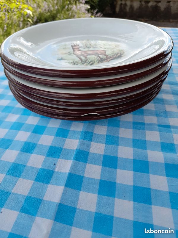 Assiette décor gibier (image 2)