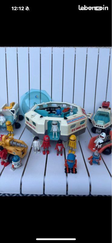 Lots De Soucoupes Spatiales Playmobil Vintage - Géobra - Bon état