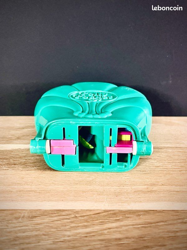 Polly Pocket Bluebird 1994 – Lot Avion + Camping-car + Parc Aquatique Toboggan