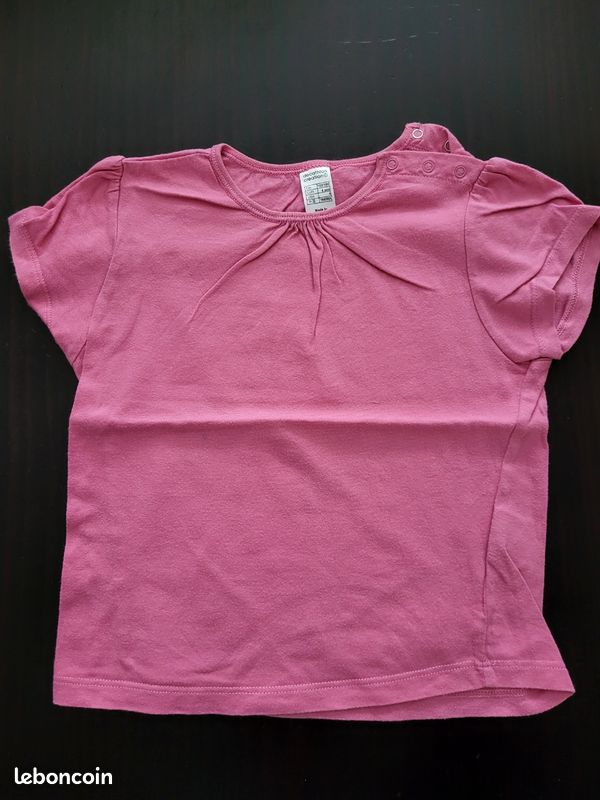 T-shirt Basique Matalan Pour Fille, 7 Ans, Coton Rose, Manches Courtes