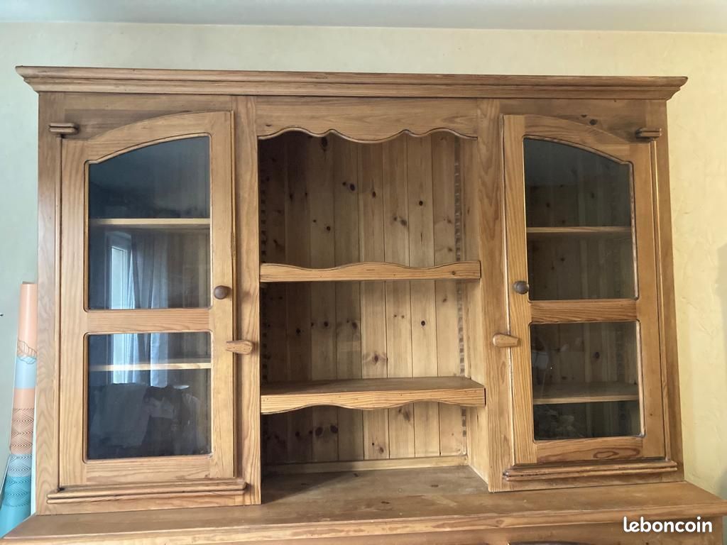 Beau vaisselier en bois / meuble en pin (image 3)