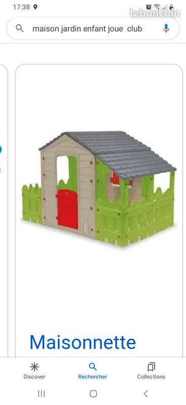 Maisonnette jardin enfant plastique (image 1)