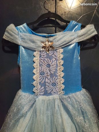 Robe Reine Des Neiges + Couronne – Pour Fille 3-4 Ans, Neuve (thème Noël)