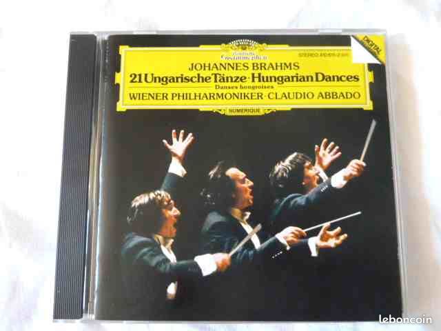 CD Brahms 21 danses hongroises Claudio Abbado (image 1)
