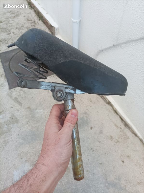 Ancienne Selle De Vélo à Ressorts - Assise Confortable - Vintage