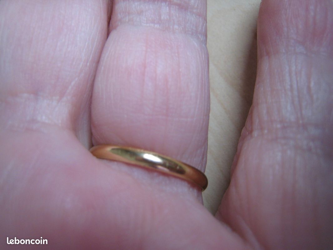 Bague Fantaisie Dorée Strass T56 - Bague En Métal Doré Avec Pierres Brillantes Neuve