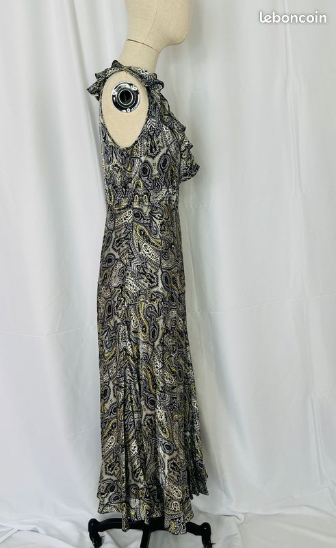 Robe longue en soie American Retro (image 3)