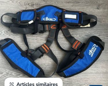 Harnais Beal Aero-Team IV Bleu - Harnais D'Escalade Léger Et Confortable