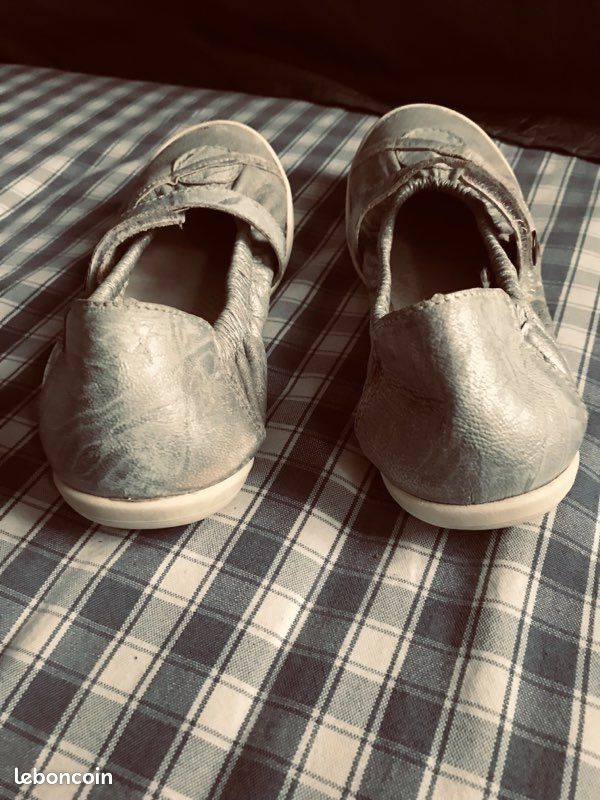 Ballerines gris/argent fille BELLAMY (image 3)