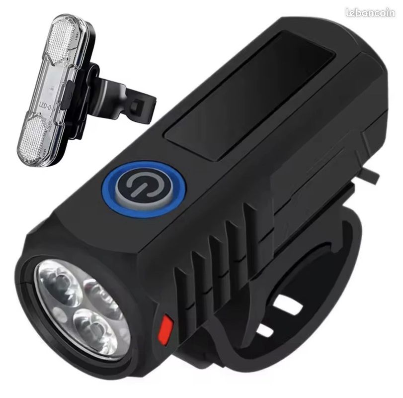 Lampe De Vélo Puissante 1000 Lumens - JKU XL7 8 LED USB Avec 4 Modes Étanche