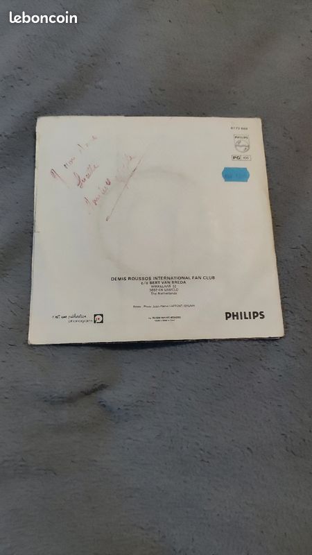 Vinyle 45 tours demis Roussos, longtemps je t'aimerai (image 2)