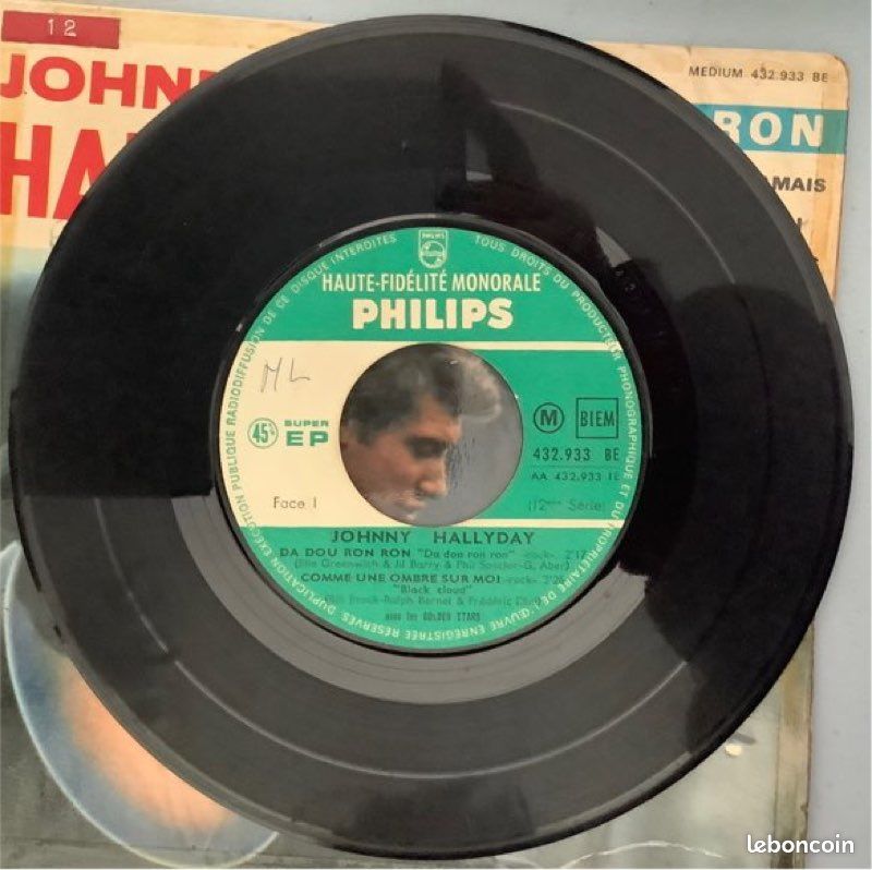 Da dou ron ron 45 tours Johnny Hallyday (image 3)