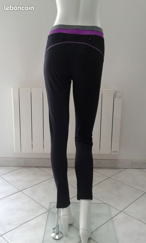 Legging Noir Avec Panneaux Maille New Look - Taille L (environ Taille 14), Neuf Avec étiquettes - Style Sporty Et Féminin