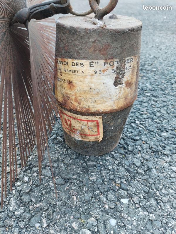 Vieux hérissons de ramonage avec poids (image 2)
