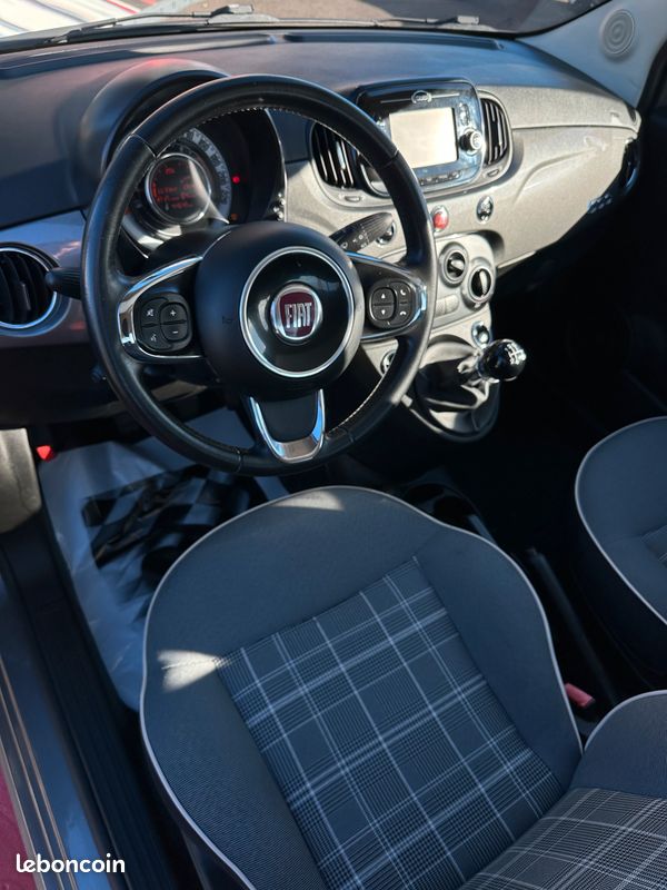 Fiat 500 1.2 L 69 CH "Lounge" 1 ère Main (image 2)