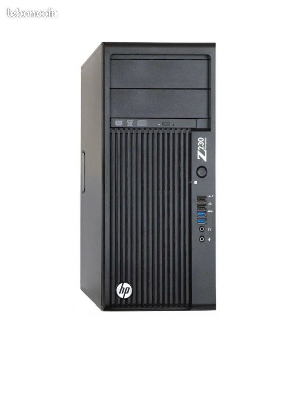 Station de travail HP Z230 Intel Xeon CPU E3-1225 v3 3.2GHz, RAM 16Go, SSD 256 (image 2)