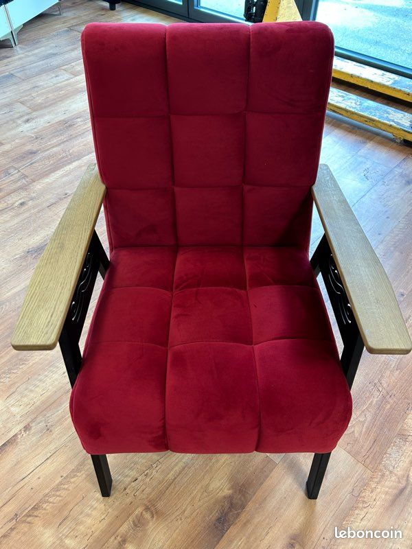 Fauteuil + pouf (image 3)