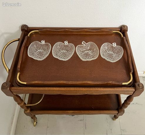 Lot De 10 Coupelles à Dessert En Verre Moulé - Vintage Années 70/80 - Transparent
