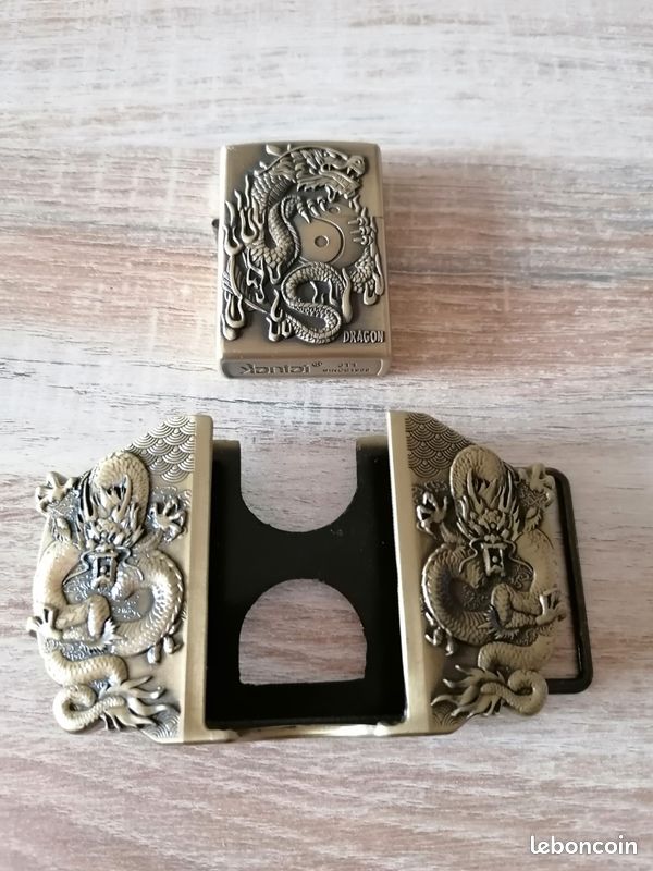 Boucle De Ceinture Vintage WIZARD AND DRAGON (Magicien Et Dragon) – Années 80/90, Boucles Of America BOA, étain