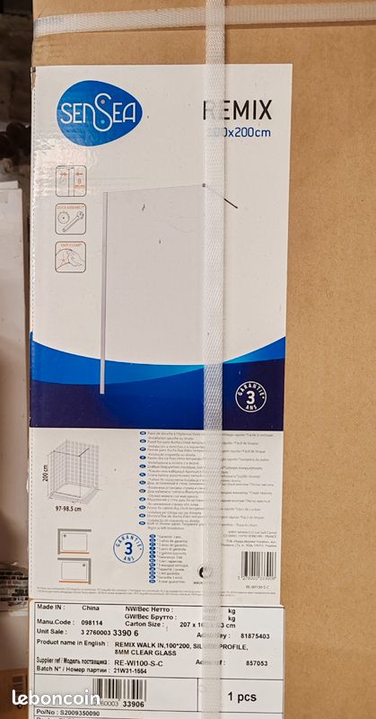 Parroi douche 100x200 NEUF (image 3)