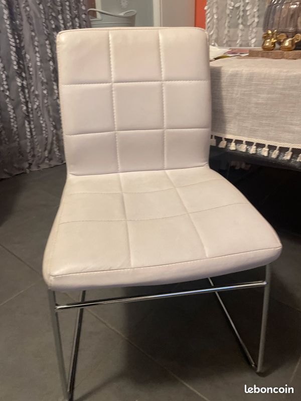 Lot de 4 chaises simili-cuir (image 2)